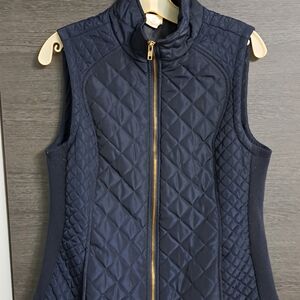 Stylish Navy Quilted Vest